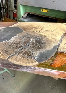 The planed plate, before sanding