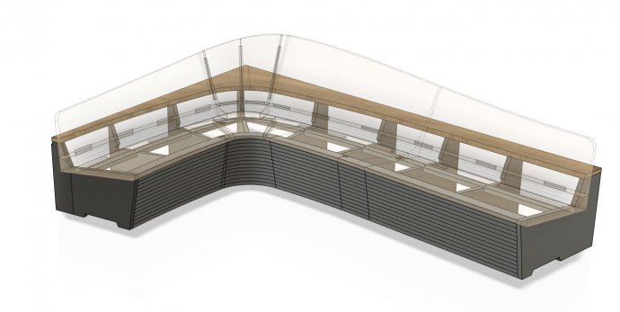 3D drawing with parametric CAD program