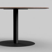 Table en noyer massif, projet 3DMoulure en forme de &quot;smartise&quot;