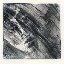 Technique of the dry point. print 2