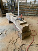 From a solid oak beam