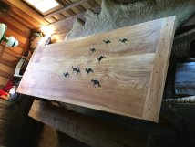 Solid cherry wood cottage table