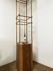 Water drop tower in solid walnut